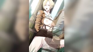 Annie Leonhart from AOT getting TRAPPED