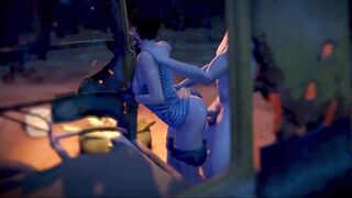 Sex with boyfriend on the street