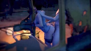 Sex with boyfriend on the street