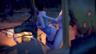 Sex with boyfriend on the street