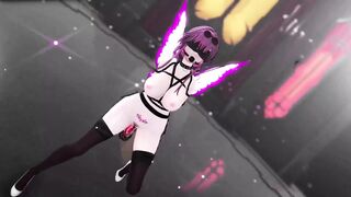 Honkai Star Rail Kafka Hentai Insect Bondage Nude Blind Dance MMD 3D Purple Wings Color Edit Smixix