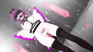Honkai Star Rail Kafka Hentai Insect Bondage Nude Blind Dance MMD 3D Purple Wings Color Edit Smixix