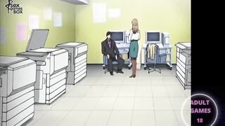 Secretaria hentai follada en la oficina
