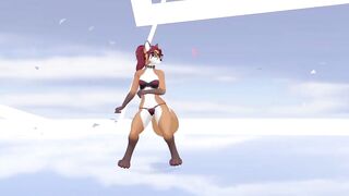 Vrchat Foxie Srtip Tease Dance
