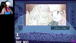 Instead of fighting, the robot fucked her