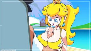 Princess Peach amazing tit job