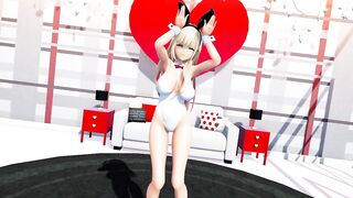 【4K / MMD R18】Kitagawa cute bunny