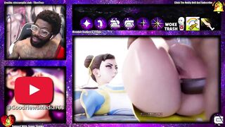 Thicc Thighs Chun-Li Gets Her Tight Anal Hole Stuffed By A Huge Cock While Squirting All Over