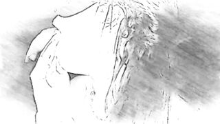 anime effect , hot married woman moans in the erotic cabin