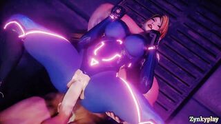 Samus aran she is fucked a big cock and cums inside 4k HD 60fps