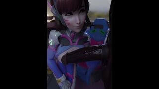 Dva Deepthroat Sucking BBC (loop)