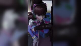 Dva Deepthroat Sucking BBC (loop)