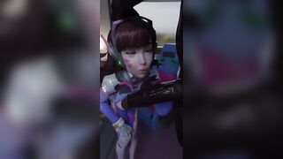 Dva Deepthroat Sucking BBC (loop)