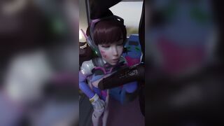 Dva Deepthroat Sucking BBC (loop)