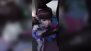 Dva Deepthroat Sucking BBC (loop)