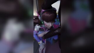 Dva Deepthroat Sucking BBC (loop)