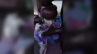 Dva Deepthroat Sucking BBC (loop)