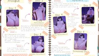 Masturbation Diary - Hentai Game Pornplay - Ep 1 - Fingering Training and Intense Squirting in Front of the Camera