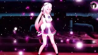 Cute Dance + Gradual undressing (3D HENTAI)