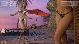 Happy marriage: lesbians outdoor at beach ep.58