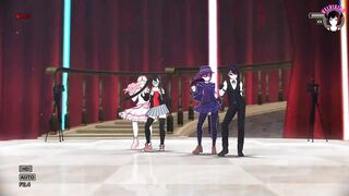 Sexy 4 Teens Dancing With Auto Dildo (3D HENTAI)