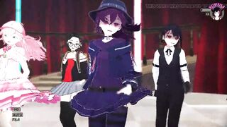 Sexy 4 Teens Dancing With Auto Dildo (3D HENTAI)