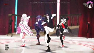 Sexy 4 Teens Dancing With Auto Dildo (3D HENTAI)