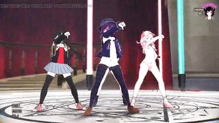 Sexy 4 Teens Dancing With Auto Dildo (3D HENTAI)