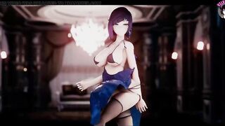 Sexy Milf With Huge Breasts Dancing (3D HENTAI)