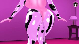 Sexy Cow Girl Dancing + POV Sex (No Man Model) (3D HENTAI)
