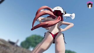 Genshin Impact - Nilou - Sexy Dance + Big Cock Sex + Creampie (3D HENTAI)