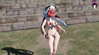 Genshin Impact - Nilou - Sexy Dance + Big Cock Sex + Creampie (3D HENTAI)