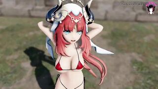 Genshin Impact - Nilou - Sexy Dance + Big Cock Sex + Creampie (3D HENTAI)