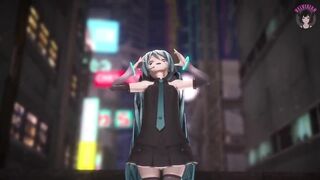 Hatsune Miku With Great Ass Dancing (step by Step Undressing)