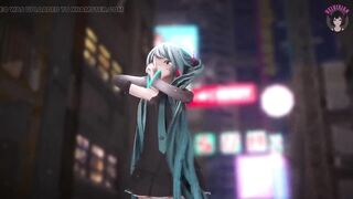 Hatsune Miku With Great Ass Dancing (step by Step Undressing)