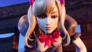 KaieVie delicious hard sex on halloween hot dilated pussy savoring his sweet cum inside hot big ass dripping cum hard sex