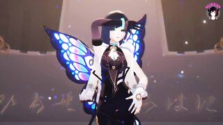 Genshin Impact - Yelan - Dance + Fucked By Insect (3D HENTAI)