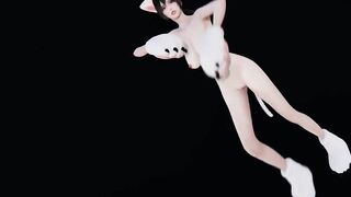 Hikari Pink Cat Japanese Girl Naked Dance