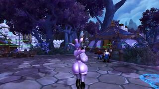 Huge ass shaking by night elf
