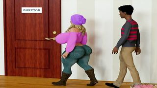 Hot Busty Teacher Loves Director's Big Cock In Her Big Ass