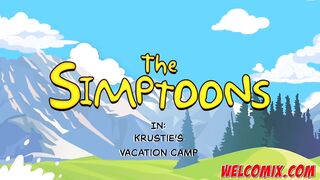 Krustie's Vacation Camp with hot chicks! - The Simptoons