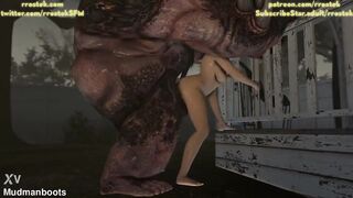 Momiji and Fat Monster 3D Porn Animation