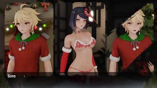 3D Hentai: Genshin Impact Raiden Shogun Kujou Sara Threesome And Get Creampied Uncensored Hentai