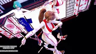 MMD GigaReolEVO - Addiction 4K Mai Shiranui Tamaki Kasumi