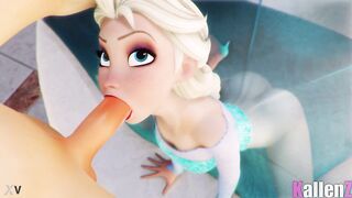 Frozen - Elsa gets a blowjob
