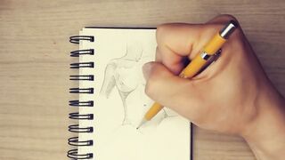Ava Addams Nude Body Drawing