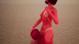 2 Demonic Girls Fuck Each other - 3D Animation