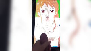 Huge cum load tribute for Nami One Piece 12
