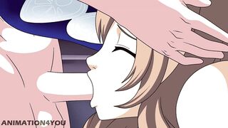 Genshin Impact Mona Ganuy Lisa Anime Cartoon Hentai Kunoichi Trainer Missionary Blowjob Doggystyle Creampie Cumshot Sex Tit