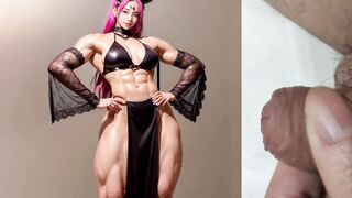 3D Hentai Muscle Girls Jerk Off